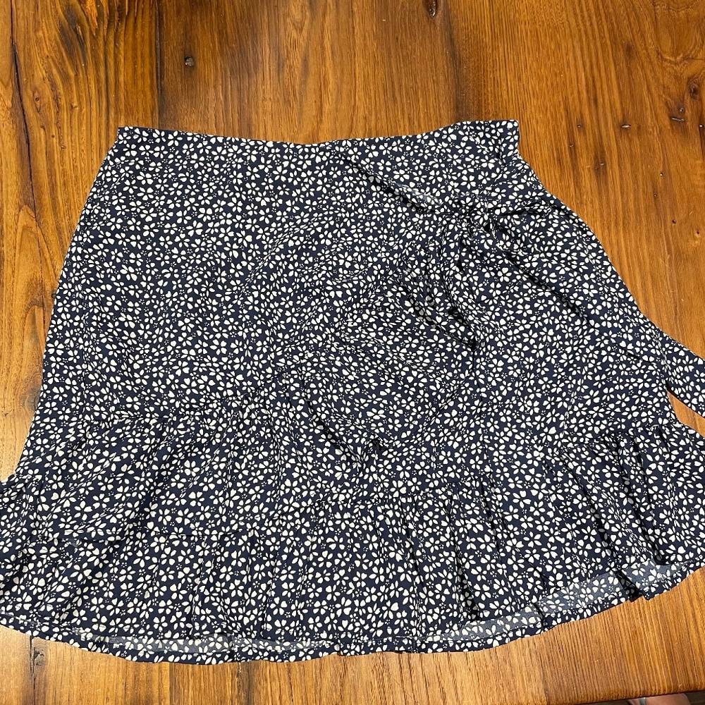 Faux wrap skirt